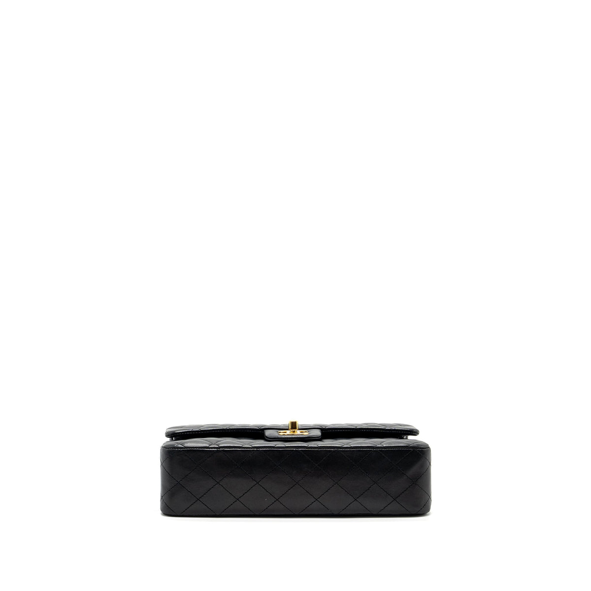 CHANEL MEDIUM CLASSIC DOUBLE FLAP BAG LAMBSKIN BLACK GHW