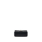 CHANEL TOP HANDLE MINI RECTANGULAR FLAP BAG LAMBSKIN BLACK LGHW (MICROCHIP )