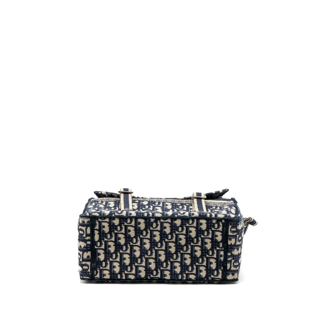 DIOR DIORCAMP MESSENGER BAG BLUE OBLIQUE EMBROIDERY SHW
