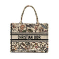 DIOR MEDIUM BOOK TOTE EMBROIDERY CANVAS MULTICOLOUR