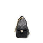 CHANEL SMALL 25 BAG CAVIAR BLACK GHW (MICROCHIP)