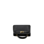 HERMES TOUCH KELLY 25 TOGO / LIZARD BLACK GHW