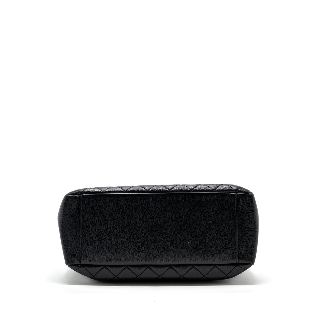 CHANEL GRAND SHOPPING TOTE BAG CAVIAR BLACK GHW