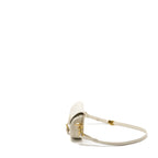 DIOR BOBBY EAST-WEST BAG CALFSKIN WHITE GHW