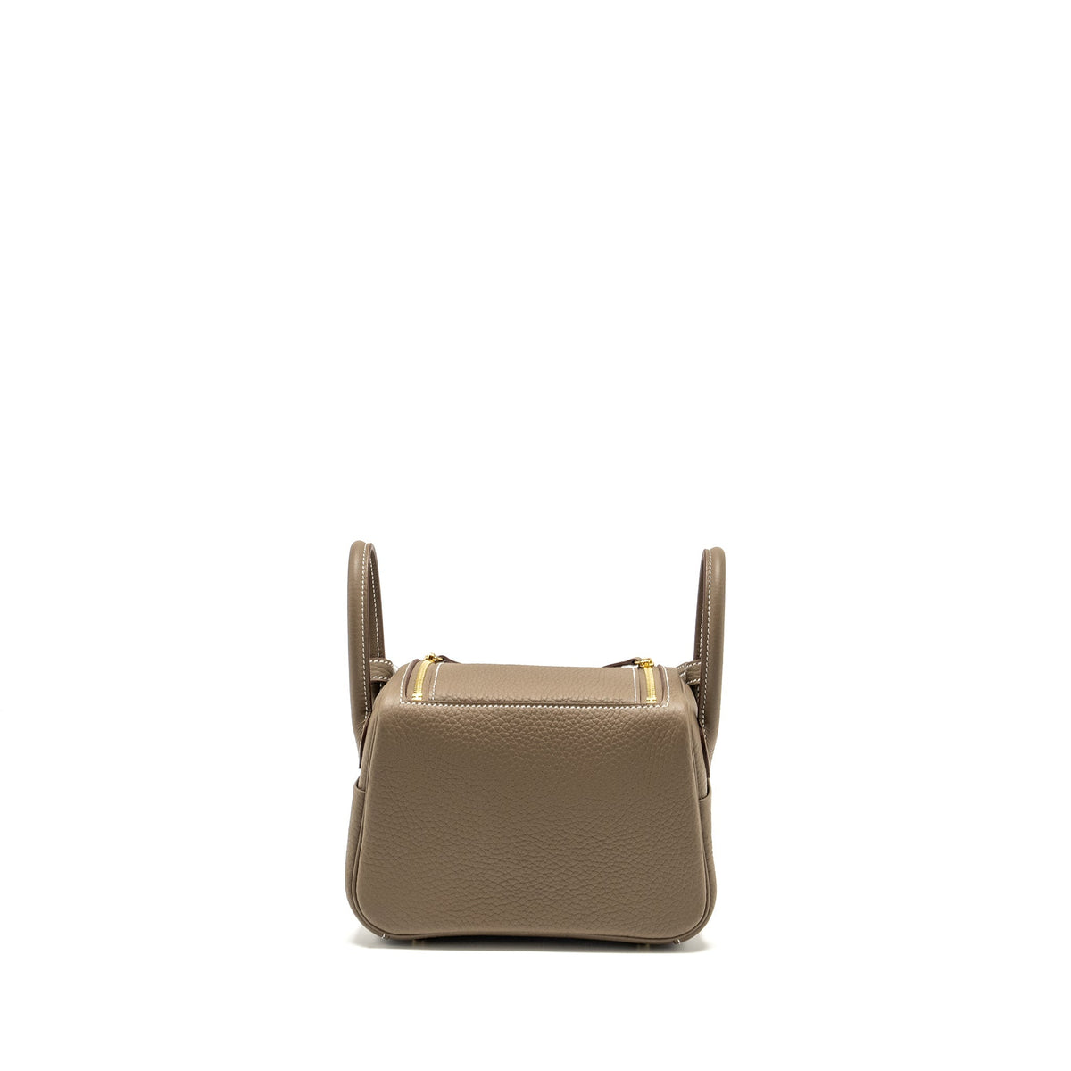 Hermes Mini Lindy II Clemence Etoupe GHW