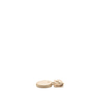 CHANEL ROUND CLIP ON PURSE DUO BAG CHARM QUILTED LAMBSKIN METALLIC GOLD LGHW (MIRCOCHIP)