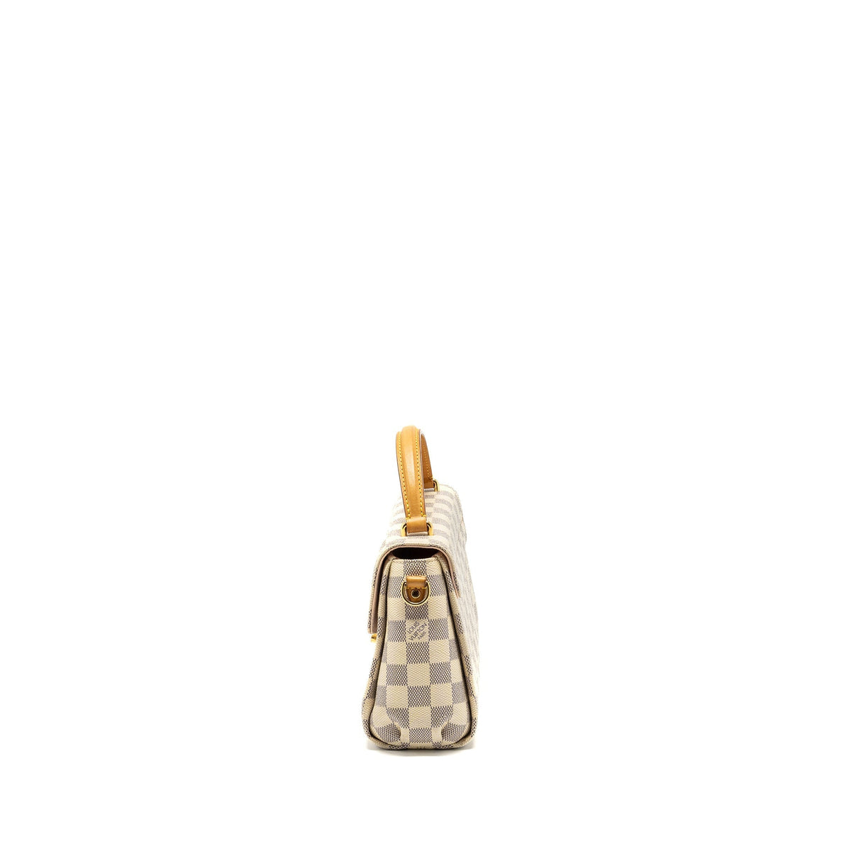 LOUIS VUITTON CROISETTE DAMIER AZUR CANVAS WHITE GHW