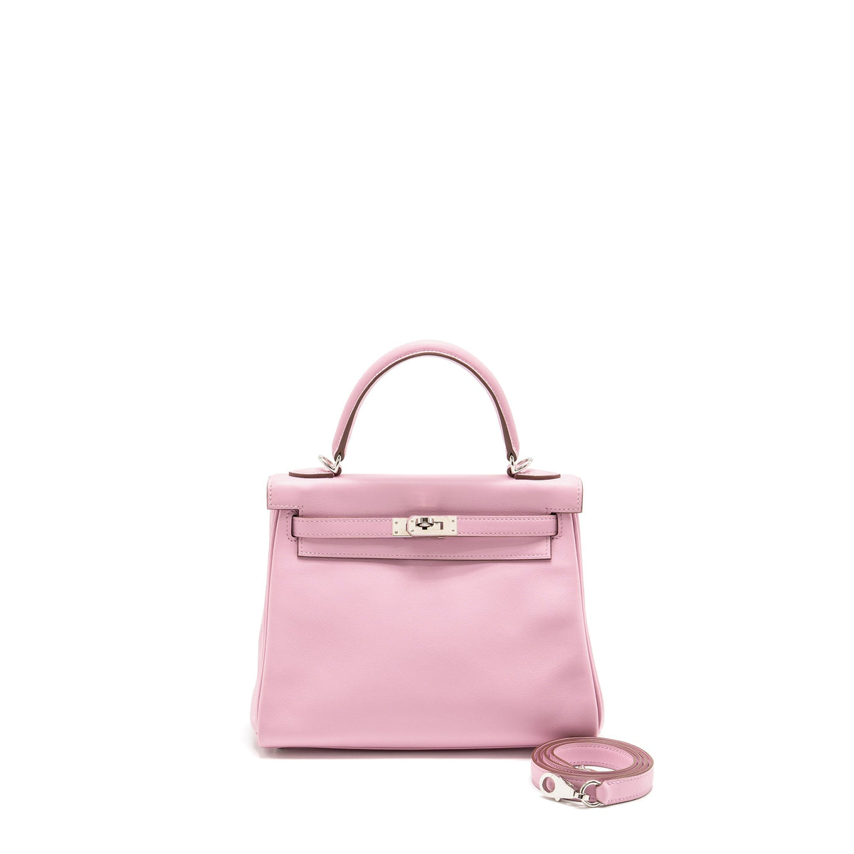Hermes Kelly 25 Swift x9 Mauve Sylvestre SHW