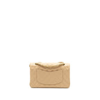 CHANEL MEDIUM CLASSIC DOUBLE FLAP BAG CAVIAR BEIGE GHW