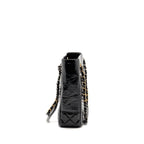 Chanel Paris-31 rue Cambon timeless shopping tote quilted shiny aged calfskin black multicoloured hardware