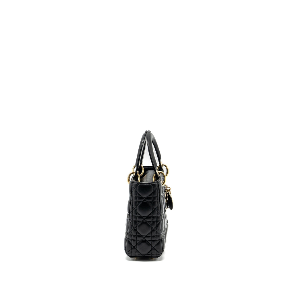 DIOR SMALL MY ABC LADY DIOR LAMBSKIN BLACK GHW