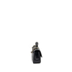 CHANEL TOP HANDLE MINI RECTANGULAR FLAP BAG LAMBSKIN BLACK LGHW (MICROCHIP )