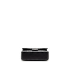 CHANEL SMALL CLASSIC DOUBLE FLAP BAG LAMBSKIN BLACK SHW (MICROCHIP)