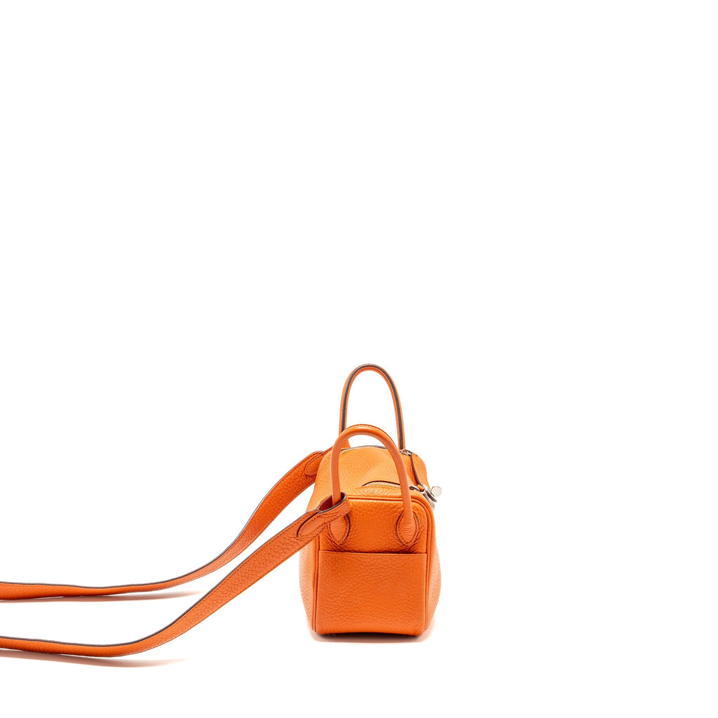 Hermes mini Lindy Clemence Feu SHW