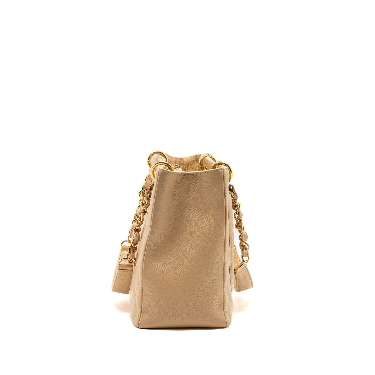 CHANEL GRAND SHOPPING TOTE CAVIAR BEIGE GHW