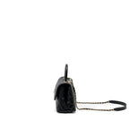 CHANEL SMALL COCO HANDLE CAVIAR BLACK LGHW (MICROCHIP)