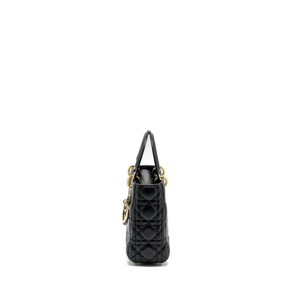 DIOR SMALL MY ABC LADY DIOR LAMBSKIN BLACK GHW