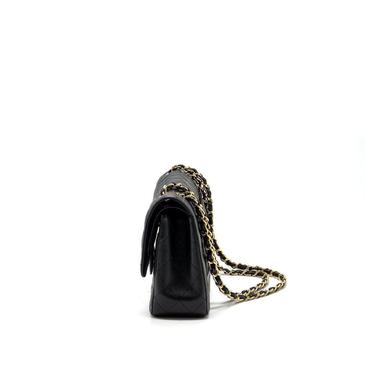CHANEL JUMBO CLASSIC DOUBLE FLAP BAG CAVIAR BLACK GHW