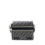 DIOR DIORCAMP MESSENGER BAG BLUE OBLIQUE EMBROIDERY SHW