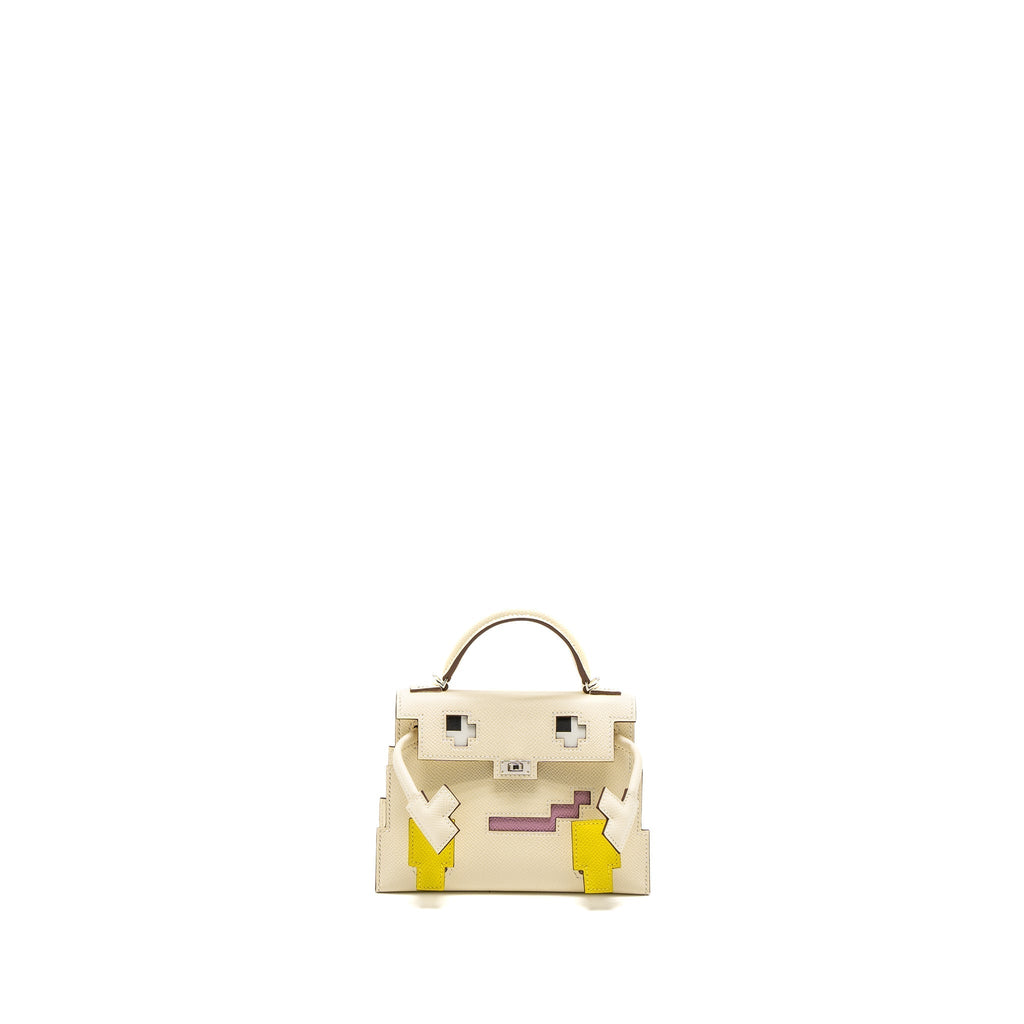 HERMES KELLY DOLE PICTO EPSOM NATA/LIME/MAUVE SYLVESTRE/CHAI SHW