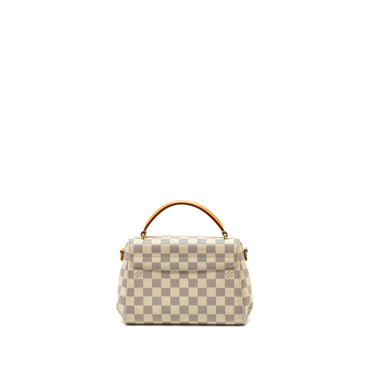 LOUIS VUITTON CROISETTE DAMIER AZUR CANVAS WHITE GHW