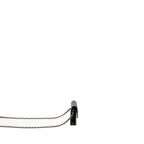 CHANEL MINI FLAP CARD HOLDER WITH RIBBON CHAIN LAMBSKIN BLACK LGHW