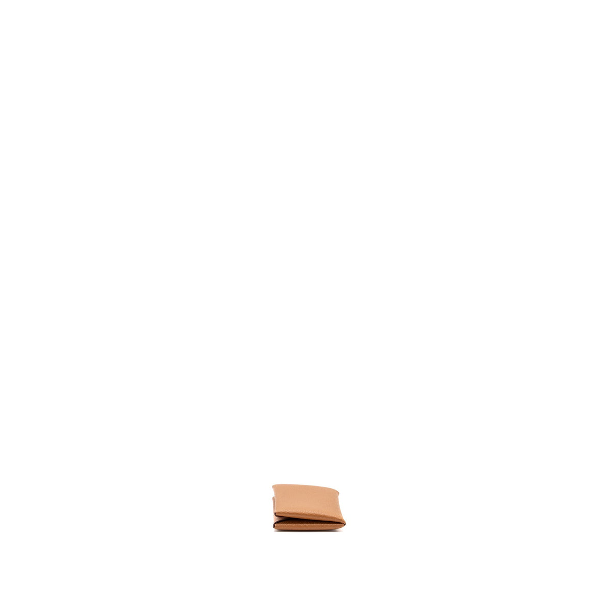 Hermes Calvi Card Holder Epsom Gold SHW