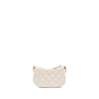 CHANEL 23K HOBO SHOULDER BAG CALFSKIN WHITE GHW (MICROCHIP)