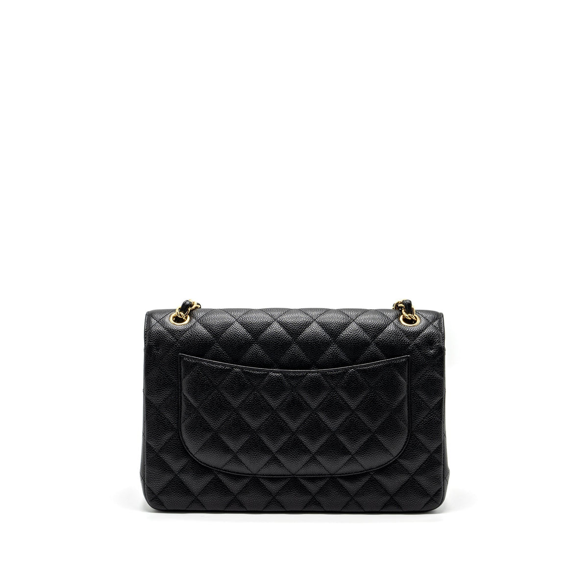 CHANEL JUMBO CLASSIC DOUBLE FLAP BAG CAVIAR BLACK GHW