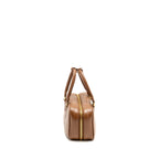 MIU MIU COGNAC ARCADIE LEATHER BAG BROWN GHW