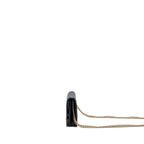 CHANEL BOY WALLET ON CHAIN CAVIAR BLACK LGHW (MICROCHIP)