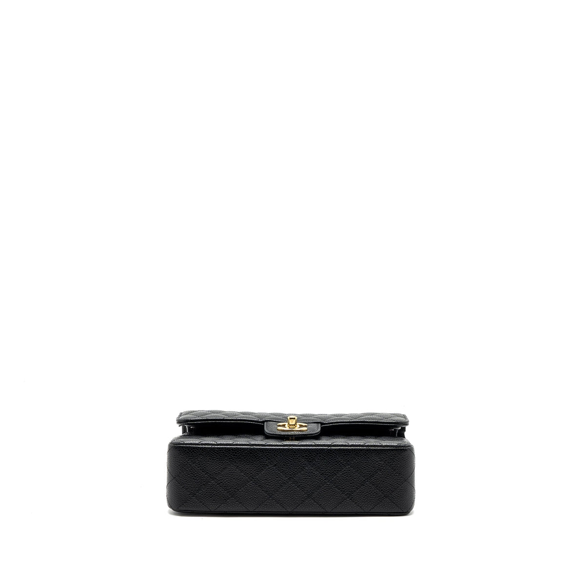 CHANEL SMALL CLASSIC DOUBLE FLAP BAG CAVIAR BLACK GHW(MICROCHIP)