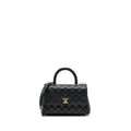 CHANEL SMALL COCO HANDLE CAVIAR BLACK LGHW (MICROCHIP)