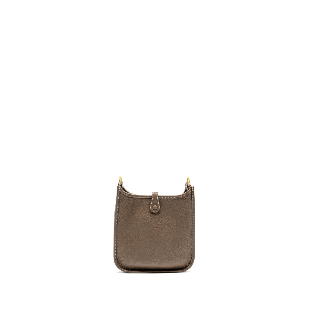 Hermes Mini Evelyne clemence etoupe GHW
