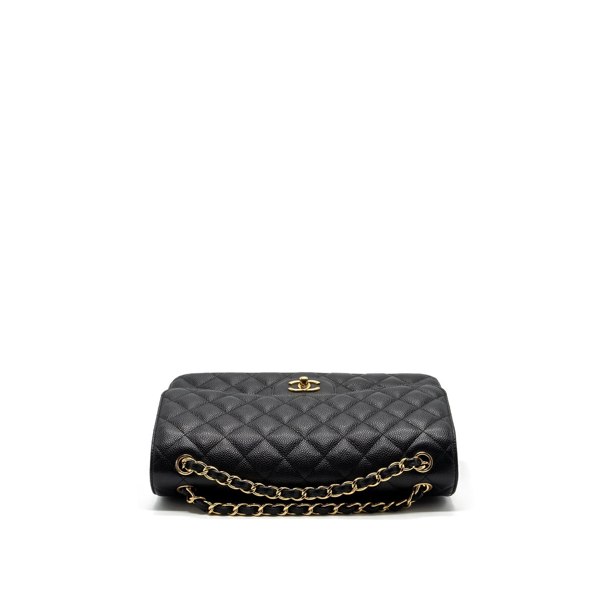 CHANEL JUMBO CLASSIC DOUBLE FLAP BAG CAVIAR BLACK GHW