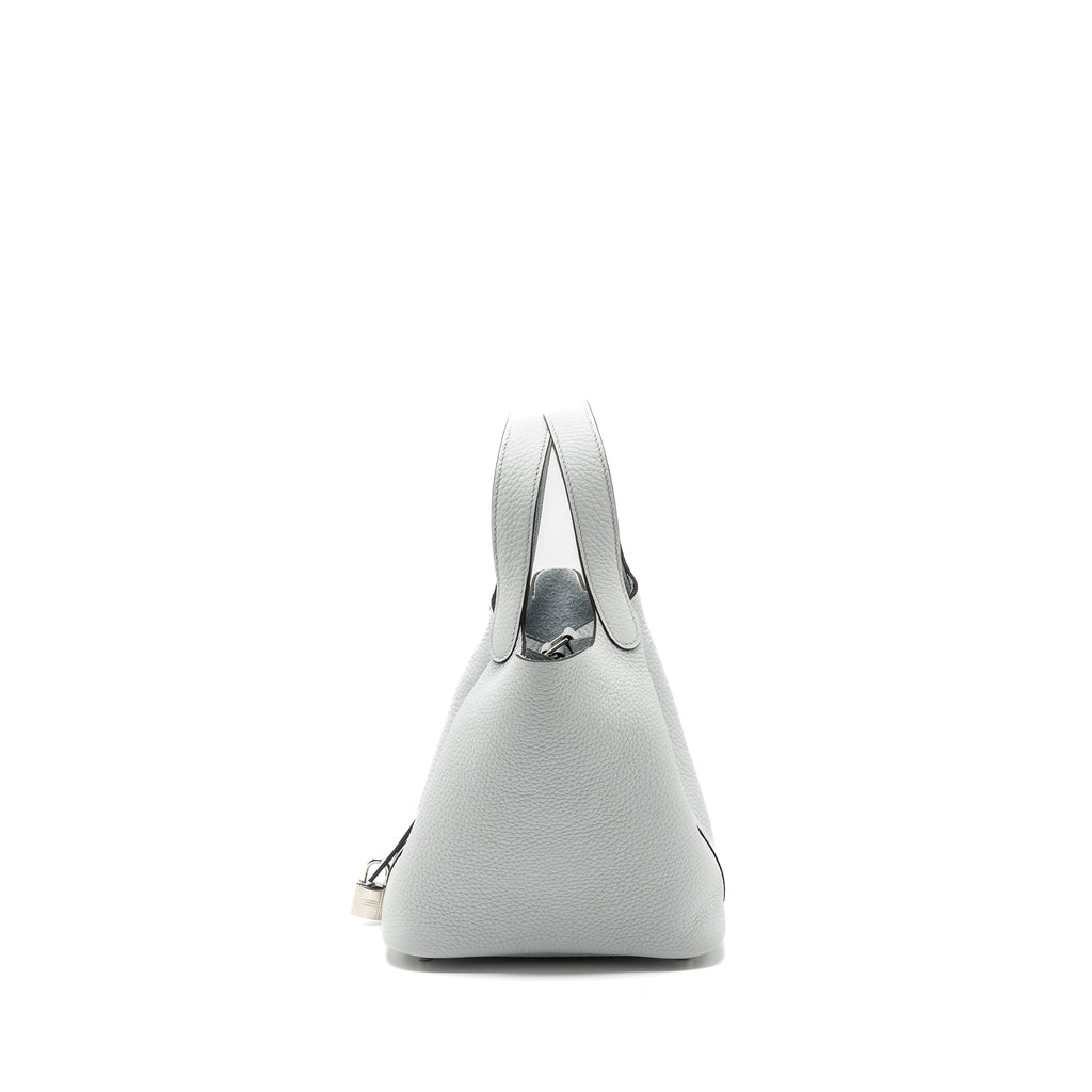 Hermes picotin 18 lock bag clemence blue pale SHW
