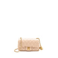 CHANEL PEARL CRUSH MINI RECTANGULAR FLAP BAG LAMBSKIN LIGHT PINK GHW (MICROCHIP)