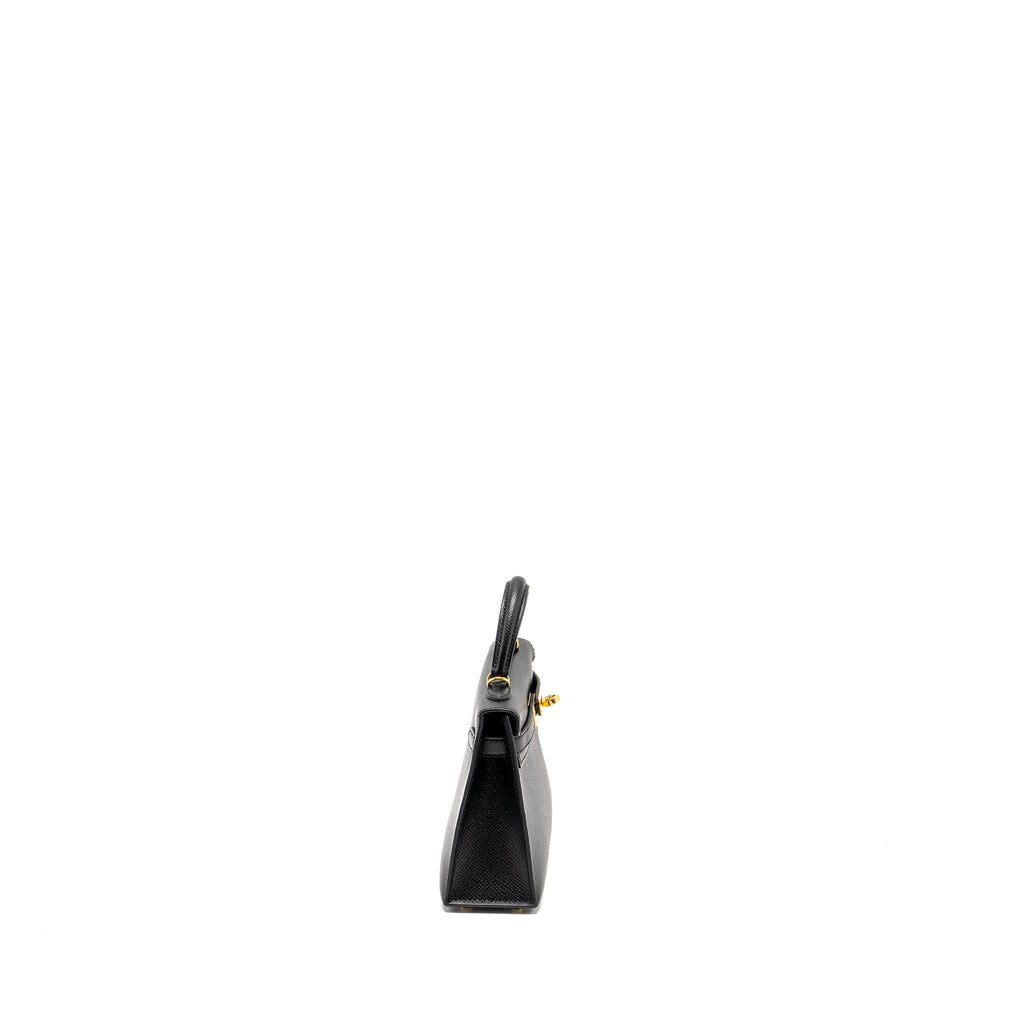 Hermes Mini Kelly II Epsom Black GHW