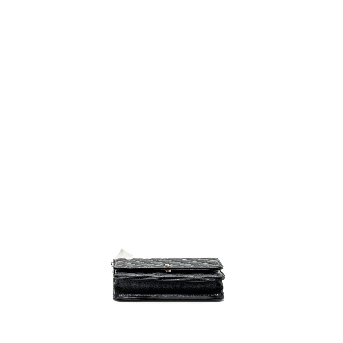 CHANEL CLASSIC WALLET ON CHAIN CAVIAR BLACK SHW (MICROCHIP)