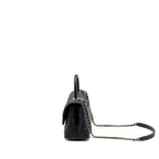 CHANEL SMALL COCO HANDLE CAVIAR BLACK LGHW (MICROCHIP)