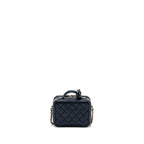 CHANEL MINI FILIGREE CAMERA BAG CAVIAR DARK BLUE GHW