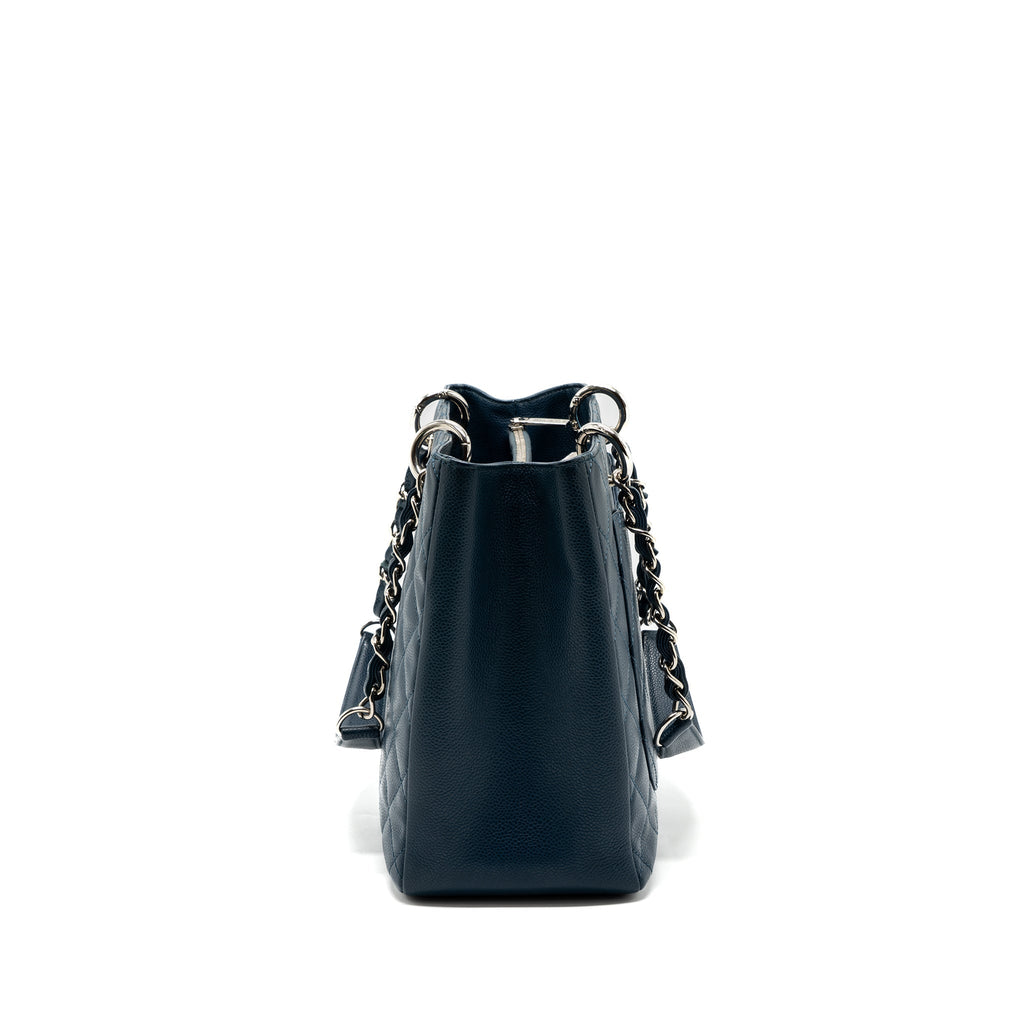 CHANEL GRAND SHOPPING TOTE/ GST CAVIAR DARK BLUE SHW