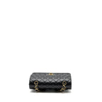 CHANEL SMALL CLASSIC DOUBLE FLAP BAG CAVIAR BLACK GHW(MICROCHIP)