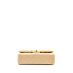 CHANEL MEDIUM CLASSIC DOUBLE FLAP BAG CAVIAR BEIGE GHW