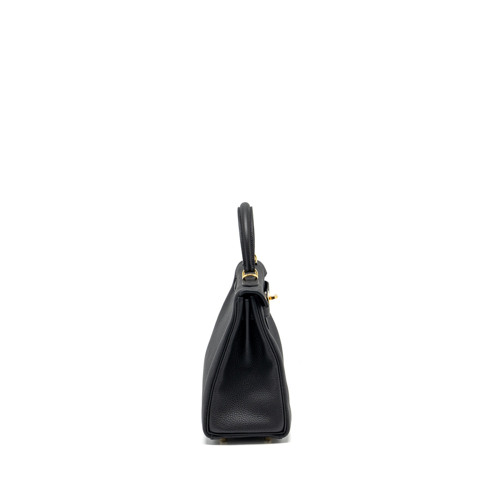 Hermes Kelly 25 Togo Black GHW