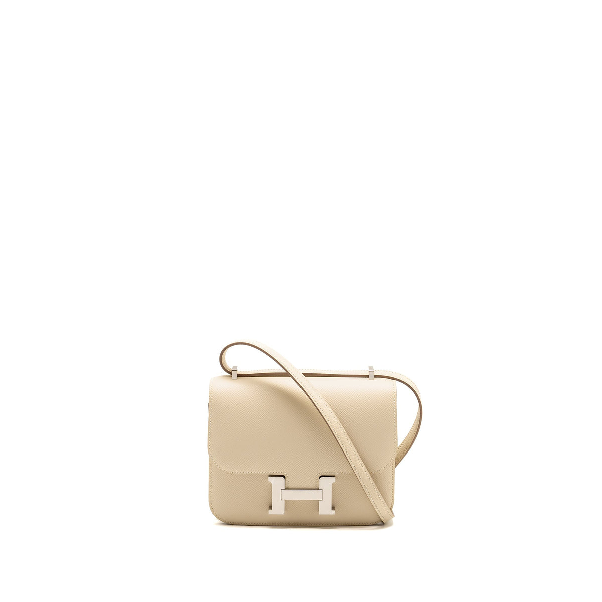 Hermes Mini Constance Epsom Craie SHW