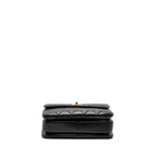 CHANEL SMALL TRENDY CC FLAP BAG LAMBSKIN BLACK GHW