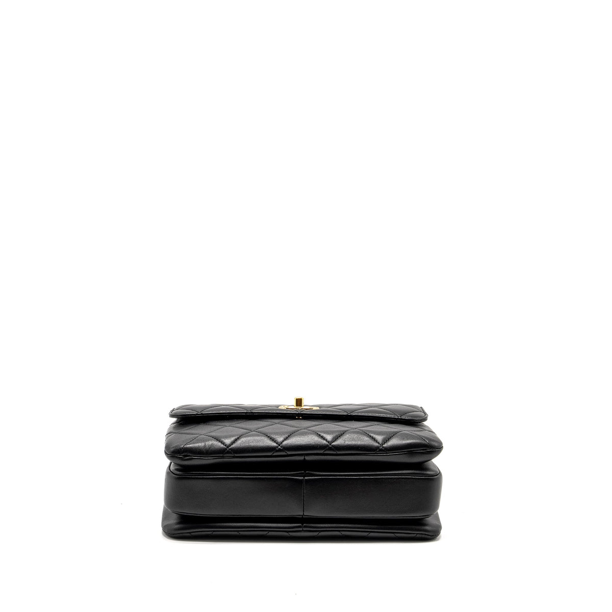 CHANEL SMALL TRENDY CC FLAP BAG LAMBSKIN BLACK GHW