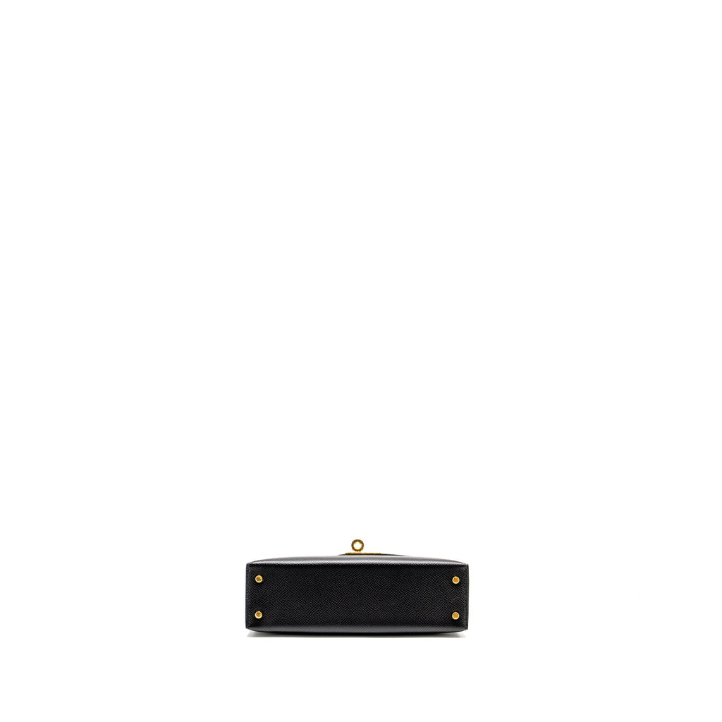 Hermes Mini Kelly II Epsom Black GHW