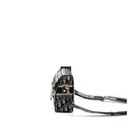 DIOR SMALL DIORCAMP BAG BLUE DIOR OBLIQUE EMBROIDERY GHW
